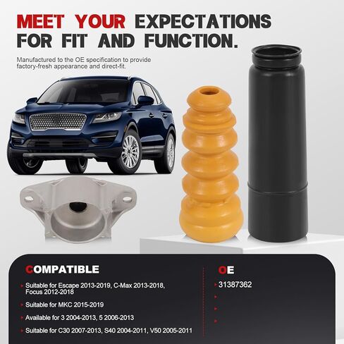 دعامة خلفية لإيقاف الصدمات للهروب 2013-2019، C-Max 2013-2018، Focus 2012-2018 Linc MKC 2015-2019، S40 V50 C30، يستبدل OE 31387362 in Kuwait