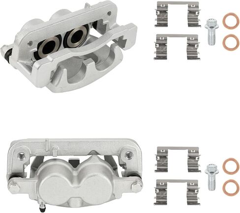 Front Brake Caliper for Chevy Silverado 1500 2008-18, Tahoe 08-20, Suburban, for GMC Sierra 1500, Yukon/Yukon XL, for Cadillac Escalade ESV/EXT, Replace 18-B4918A/18-B4919A, 2PCS w/Bracket in Kuwait