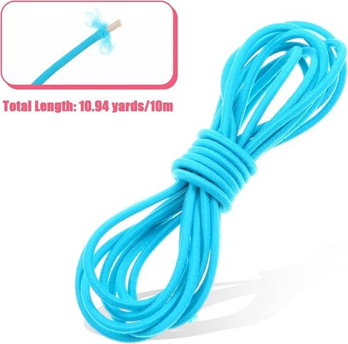 153 Yards 2mm Elastic Band Cord Bracelet String Rubber Rope 14 Colors 33ft/roll for Bracelet, Necklace, Beading, Jewelry Making (Bright Colors) in Kuwait