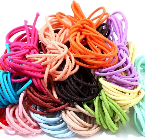153 Yards 2mm Elastic Band Cord Bracelet String Rubber Rope 14 Colors 33ft/roll for Bracelet, Necklace, Beading, Jewelry Making (Bright Colors) in Kuwait