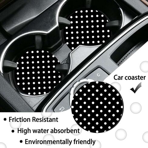 Polka Dots License Plate Frames，Polka dots Car Accessories for Women and Men ，Cute License Plate，Aluminum License Plate Frame Fits Standard US Vehicles Size 12.2 x 6 Inch (Black-Polka dots) in Saudi Arabia