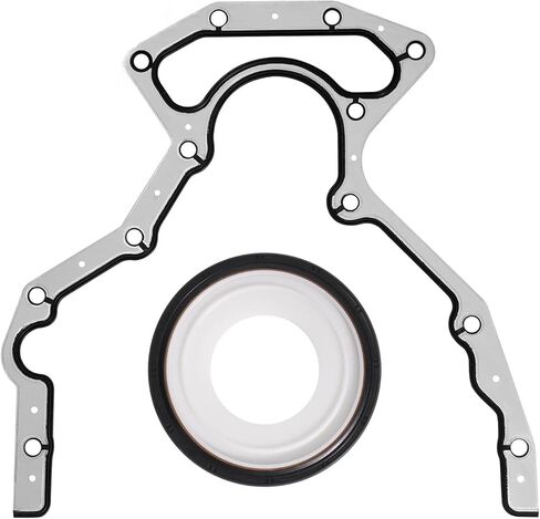 Rear Main Bearing Oil Seal Gasket Crankshaft Set BS 40640 Compatible with GM LS LS1 2 3 6 LQ9 LQ4 4.8L 5.3L 5.7L 6.0L 6.2L for Chevy for Silverado for Suburban 635-518 Engine in Kuwait