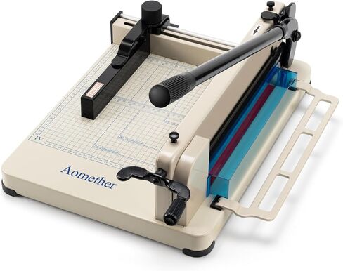 12" Heavy Duty Guillotine Paper Cutter - 400 Sheet Precision Cutting, Safety Lock Blade & Rapid Stack Processing for Office/School, Solid Steel Construction in Kuwait