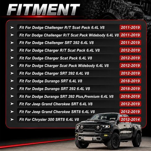 MDS 6.4 Hemi Camshaft Lifters Kit with Full Gasket Set Fit for Jeep Grand Cherokee Dodge Challenger Charger Chrysler 300 6.4L V8 2012-2019 OE#53022314AD HS26568PT in Kuwait