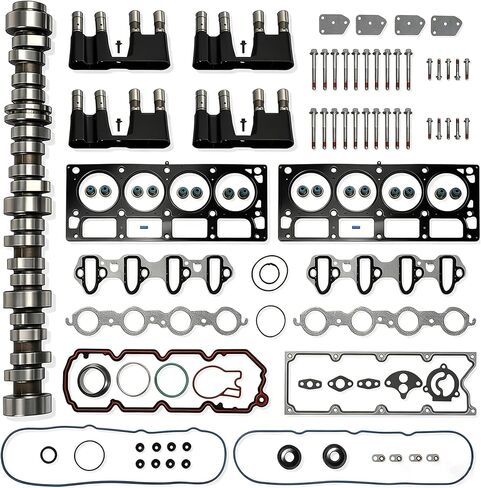 5.3 LS Gen4 AFM DOD Camshaft Lifters Kit with Overhaul Rebuild Kit & Head Bolt Fit for Chevy Silverado 1500 Suburban GMC Sierra 1500 Yukon Envoy Buick Isuzu LC9 LH6 5.3L 2007-2013 OE#12625436 in Saudi Arabia