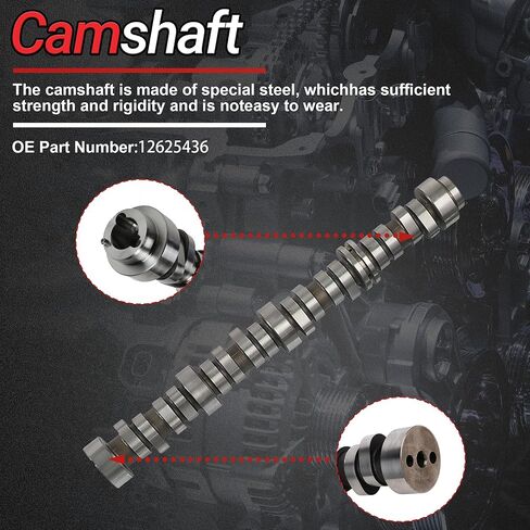 5.3 LS Gen4 AFM DOD Camshaft Lifters Kit with Overhaul Rebuild Kit & Head Bolt Fit for Chevy Silverado 1500 Suburban GMC Sierra 1500 Yukon Envoy Buick Isuzu LC9 LH6 5.3L 2007-2013 OE#12625436 in Saudi Arabia