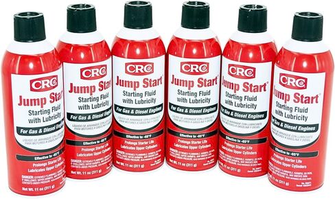 CRC 5671 - Jump Start Starting Fluid with Lubricity - for Use in Both Gasoline & Diesel Engines - 11 oz Can - Qty 6 in Kuwait