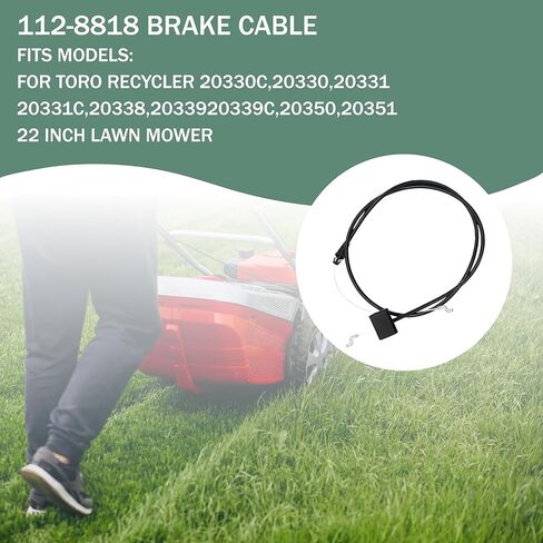 112-8818 Replacement 20" Rear Bagging&22" Recycler Lawn Mower Brake Cable for Toro 10603 10604 10642 10646 20314 20316 20323 20330 20331 20338 20339 20371 Lawn Mower in Kuwait