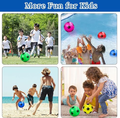 12 Pack Mini Soccer Balls for Kids, 4'' Inflatable Mini Balls for Indoor Outdoor Games, Small Soccer Ball for Pool Beach Garden Sports Game Party Supplies in Kuwait