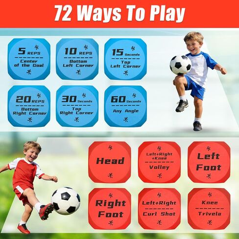 Big Size Soccer Training Dice Set, 2Pcs Soccer Gifts Shooting & Juggling Soccer with Mesh Bag Training Equipment for Games, Boost Soccer Skills with Fun Practice for 8-12 Boys & Girls in Kuwait