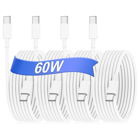 zevn 3-Pack 10FT USB C إلى USB C Cable for MacBook Air MacBook Pro Charger، iPad Pro 12.9 11 بوصة، iPad Air 5 4، Mini 6، iPhone 15 Pro Max Plus، Pixel، Samsung، USBC Type C Fast Charging Cord-3 in Kuwait