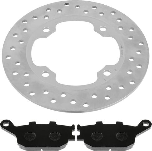 Caltric Rear Brake Disc Rotor with Brake Pad Compatible with Honda VTR1000F Super Hawk 1998 1999 2000-2005 in Kuwait