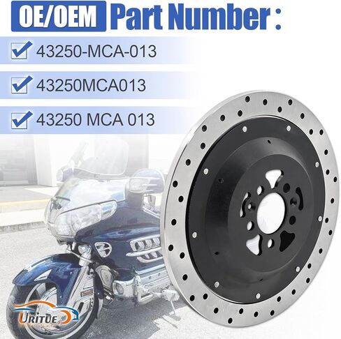 43250-MCA-013 Rear Brake Disc Rotor Compatible with 2001-2017 Honda Goldwing 1800 in Kuwait