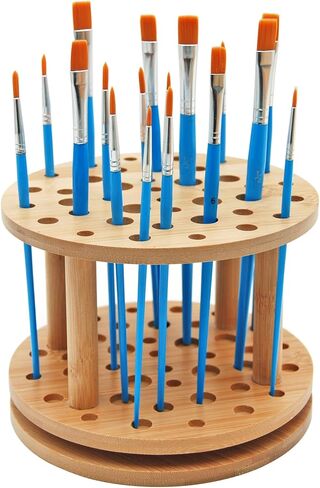 Artist's Loft 6.25" Rotating Bamboo Paint Brush Organizer, 6 Pack in Kuwait
