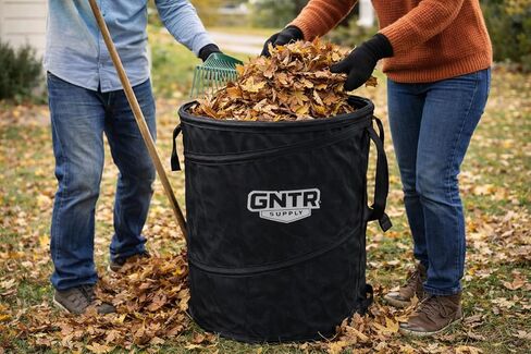 GNTR Supply Deluxe Durable Pop-Up Trash Can – Collapsible Garbage Bin with Zippered Lid for Camping, Home, and Outdoor Use – 30 Gallon in Kuwait