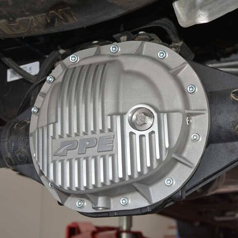 PPE Heavy Duty Rear Differential Cover 138051210 (Brushed) Compatible with 2020+ GM 1500 3.0L Duramax or 2014+ GM 1500 (V6 or V8 Gas) in Kuwait
