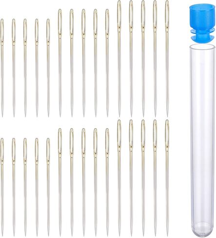 30Pcs Cross Stitch Needles Tapestry Needles 22 & 24 & 26 Large-Eye for Hand Sewing Gauge Blunt Tip Blunt Needle for Cross Stitch and More in Kuwait