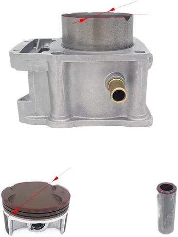 Motorcycle Cylinder Kit 77mm With Piston Ring Gasket Compatible With ZS174MN-5 NB300 NB350 in Kuwait