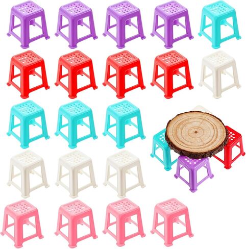 Molain 20PCS Mini Paint Stands, Non-Slip Paint Pouring Supplies Canvas Stands for Painting Canvas Feet Risers Plastic in Kuwait