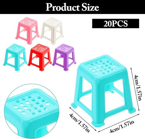 Molain 20PCS Mini Paint Stands, Non-Slip Paint Pouring Supplies Canvas Stands for Painting Canvas Feet Risers Plastic in Kuwait