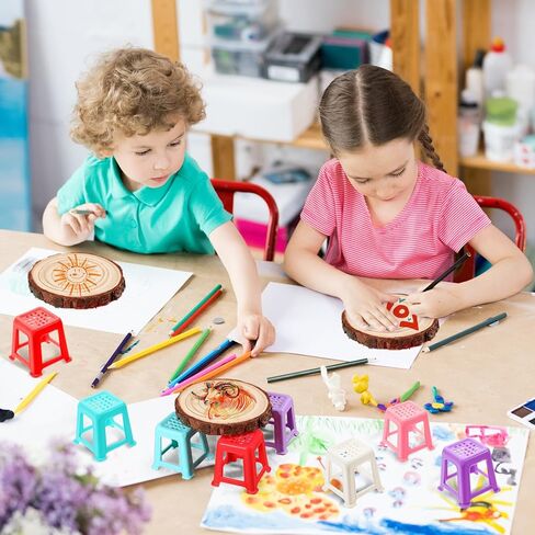 Molain 20PCS Mini Paint Stands, Non-Slip Paint Pouring Supplies Canvas Stands for Painting Canvas Feet Risers Plastic in Kuwait