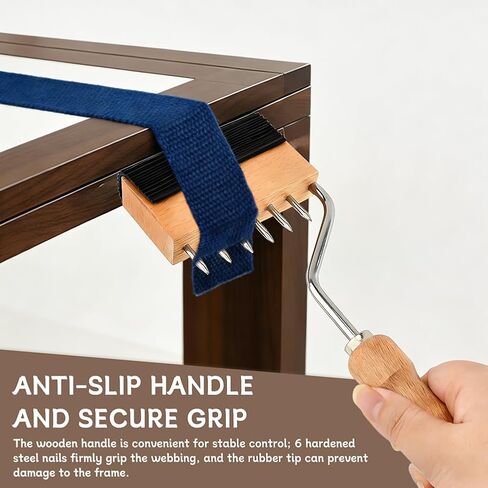 Gooseneck Webbing Stretcher Upholstery Tool, Webbing Stretcher Stretching Tool for Carpet Canvas Leather, with Plenty of Leverage(Color:As Shown) in Kuwait
