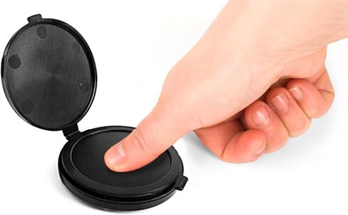 2000 Plus Fingerprint Ink Pad, 2" Diameter, Black Ink, Clean Non-Staining Ink for Fingerprints, Made in USA (098540) in Kuwait