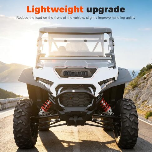 مغرفة غطاء محرك السيارة الأمامي لـ Polaris RZR XP 1000 / XP 4 1000 2024 2025 2026+ الملحقات، غطاء محرك السيارة الأمامي الرياضي الأسود مع فتحة تهوية كبيرة لـ Polaris RZR XP 1000 2024+ in Kuwait