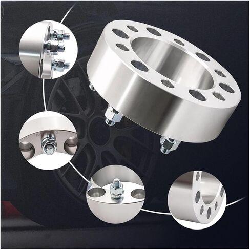 4 Pcs 6x139.7 Wheel Spacer Compatible For Toyota Landcruiser 40 60 75 80 Series 50mm M12x1.5 Adapters 6x5.5" 50mm Compatible For Patrol Hilux in Kuwait