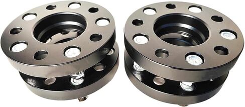 2PCS 5x115|5x4.53"|70.3mm/2.77inch|12x1.5|15|20mm|0.6/0.8" Hubcentric Spacers Compatible For Better Handling Compatible For Chevrolet Captiva Buick(Silver or Black 15mm) in Kuwait