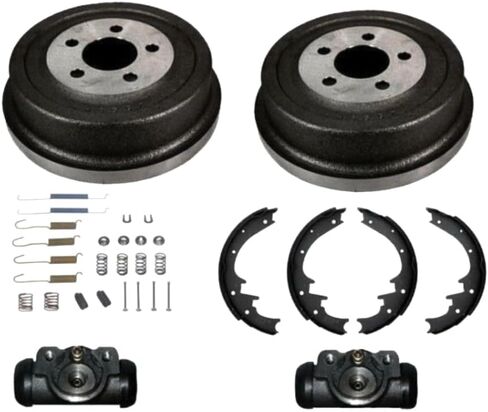 Rear Brake Drums Shoes Spring Kit Wheel Cylinder for Jeep for Liberty 2002 Ceramic-Pad Material Plain-Rotor Style 160904 in Kuwait