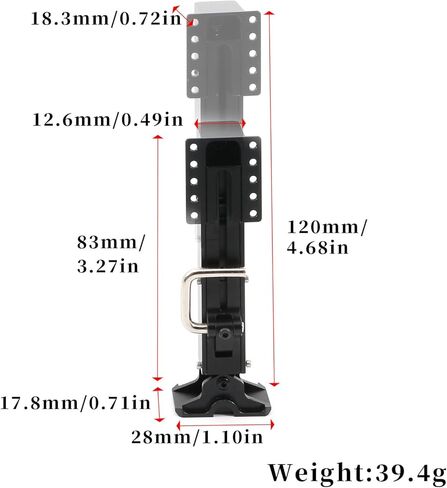 2 قطعة معدات الهبوط المعدنية لدعم الساق لـ Tamiya 1/14 جرار شاحنة حاوية مقطورة RC قطع غيار السيارات in Kuwait