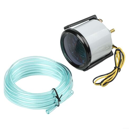 مقياس توربو 52 ملم مع شاشة LED زرقاء، مقياس ضغط السيارة ABS 0-30 رطل لكل بوصة مربعة، مقياس سيارة 12 فولت لتعديل لوحة القيادة، أسود in Kuwait