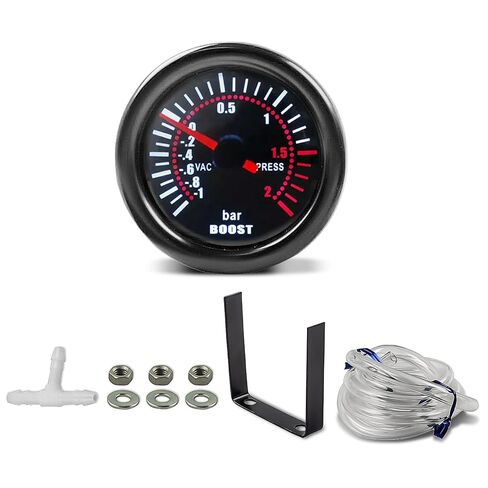 2 52mm Digital Boost Gauge 0-30psi 1-2bar Pressure Turbo Meter LED Display in Kuwait
