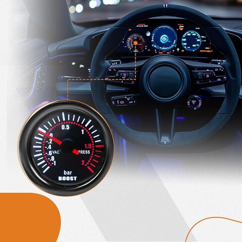 2 52mm Digital Boost Gauge 0-30psi 1-2bar Pressure Turbo Meter LED Display in Kuwait