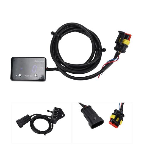 12V Digital Turbo Boost Gauge, LED Display with Pressure Alarm, Universal for 12V Car Vacuum Oil Pressure in Kuwait