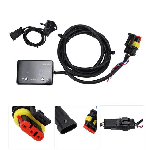 12V Digital Turbo Boost Gauge, LED Display with Pressure Alarm, Universal for 12V Car Vacuum Oil Pressure in Kuwait