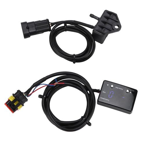 12V Digital Turbo Boost Gauge, LED Display with Pressure Alarm, Universal for 12V Car Vacuum Oil Pressure in Kuwait
