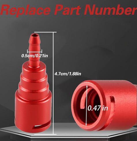 Fuel Filter Return Line Connector: Aluminum Alloy Fuel Drain Valve Compatible with Ford 6.7l Powerstroke Diesel 2017-2020 Replaces in Kuwait