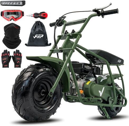 FRP GMB100 Plus حزمة البداية الكاملة للدراجة الترابية الصغيرة، 99 CC تعمل بالغاز 4 أشواط 3HP، دراجات صغيرة للطرق الوعرة للأطفال والكبار، دراجة درب تصل إلى 28 ميل في الساعة، دعم الوزن حتى 220 رطل (أرجواني) in Kuwait