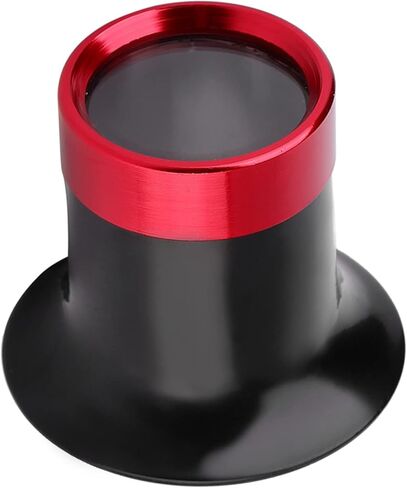 10X Magnifier Loupe, Lightweight Aluminum Alloy Durable Red Black Design, Watch Repair Magnifier, High Precision 10X Optical Lens for Watchmakers, Jewelers, Hobbyists, Electronics in Kuwait