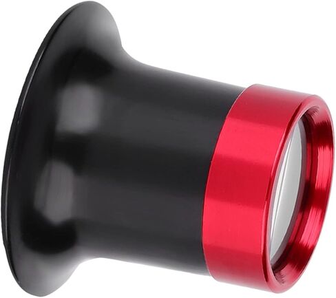 10X Magnifier Loupe, Lightweight Aluminum Alloy Durable Red Black Design, Watch Repair Magnifier, High Precision 10X Optical Lens for Watchmakers, Jewelers, Hobbyists, Electronics in Kuwait