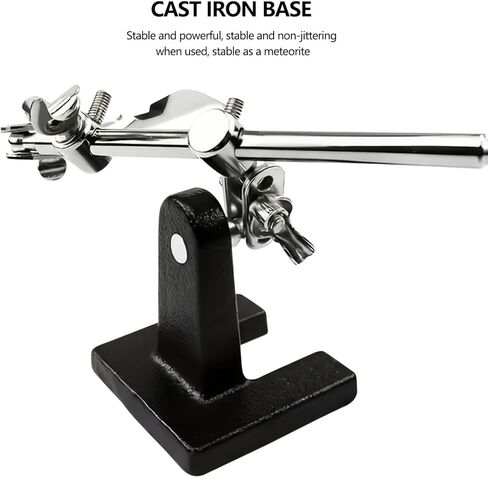 Magnifying Glass Vise with 360° Rotatable & Heavy-Duty Clamping System - Adjustable Angle Magnifier for Electronics Repair, Jewelry Making, Hobbyists, Precision Workbench (No Power Required) in Kuwait