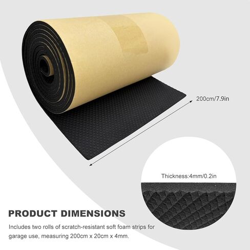 2 PCS Garage Wall Protector, 1/6" Thick Car Door Protector Anti-Collision Parking Aid Padding, Waterproof EVA Foam Pad Self Adhesive Garage Wall Guard for Car Door Protection in Kuwait