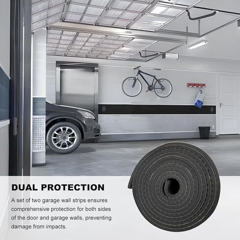 2 PCS Garage Wall Protector, 1/6" Thick Car Door Protector Anti-Collision Parking Aid Padding, Waterproof EVA Foam Pad Self Adhesive Garage Wall Guard for Car Door Protection in Kuwait