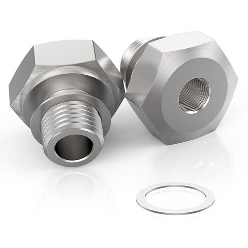 2 قطعة محول مستشعر ضغط الزيت، M16x1.5 إلى 1/8 بوصة NPT، LS Swap Sensor المناسب لمحركات سلسلة LS (LS1، LSX، LS3، 4.2L، 4.3L، 4.8L، 5.3L، 6.0L، 6.2L) in Kuwait