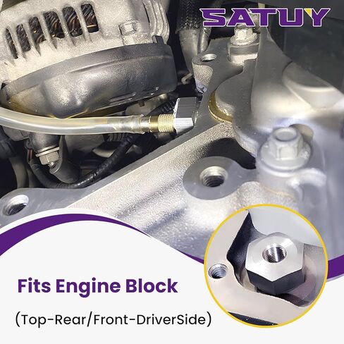 2 قطعة محول مستشعر ضغط الزيت، M16x1.5 إلى 1/8 بوصة NPT، LS Swap Sensor المناسب لمحركات سلسلة LS (LS1، LSX، LS3، 4.2L، 4.3L، 4.8L، 5.3L، 6.0L، 6.2L) in Kuwait