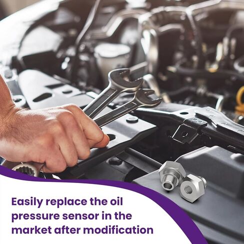 2 قطعة محول مستشعر ضغط الزيت، M16x1.5 إلى 1/8 بوصة NPT، LS Swap Sensor المناسب لمحركات سلسلة LS (LS1، LSX، LS3، 4.2L، 4.3L، 4.8L، 5.3L، 6.0L، 6.2L) in Kuwait