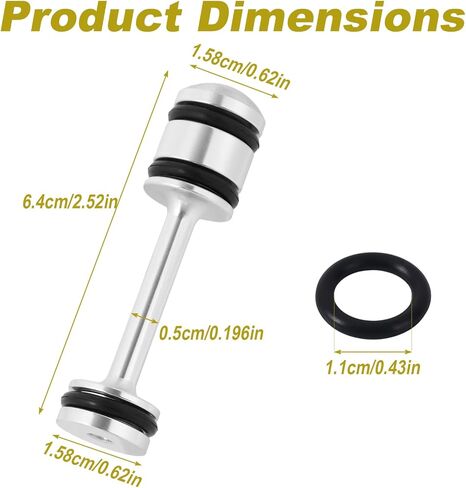 3pcs for LS Barbell with O-Rings, 5.3 Barbell Plug Zinc Alloy Oil Diverter Compatible with Gen III & IV Engines Performance Parts for LS Oil System Upgrade in Kuwait