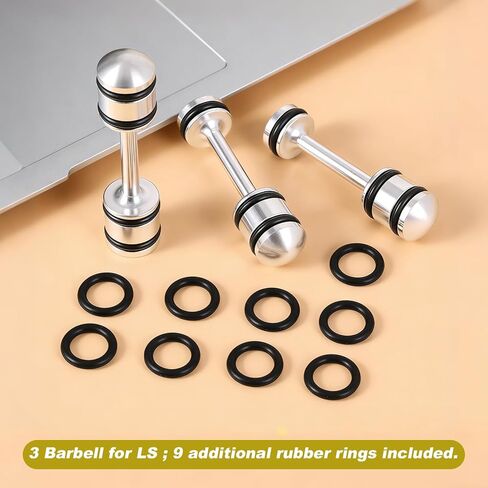 3pcs for LS Barbell with O-Rings, 5.3 Barbell Plug Zinc Alloy Oil Diverter Compatible with Gen III & IV Engines Performance Parts for LS Oil System Upgrade in Kuwait